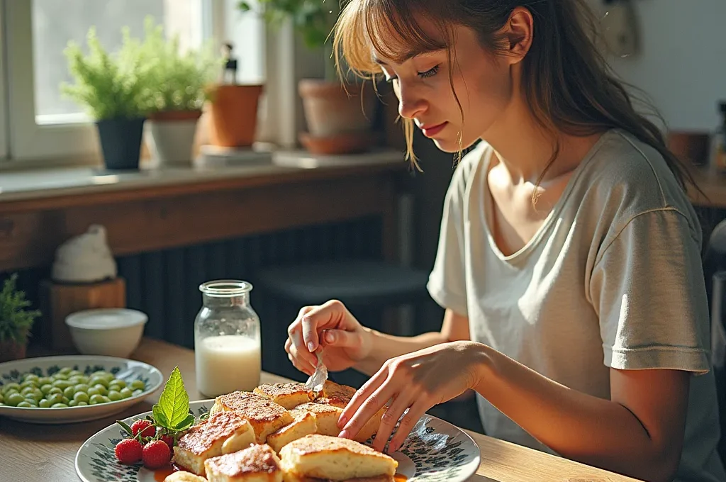 Abstrakte Darstellung verschiedener Geschenkbeziehungen durch symbolische Objekte in einem modernen deutschen Wohnzimmer