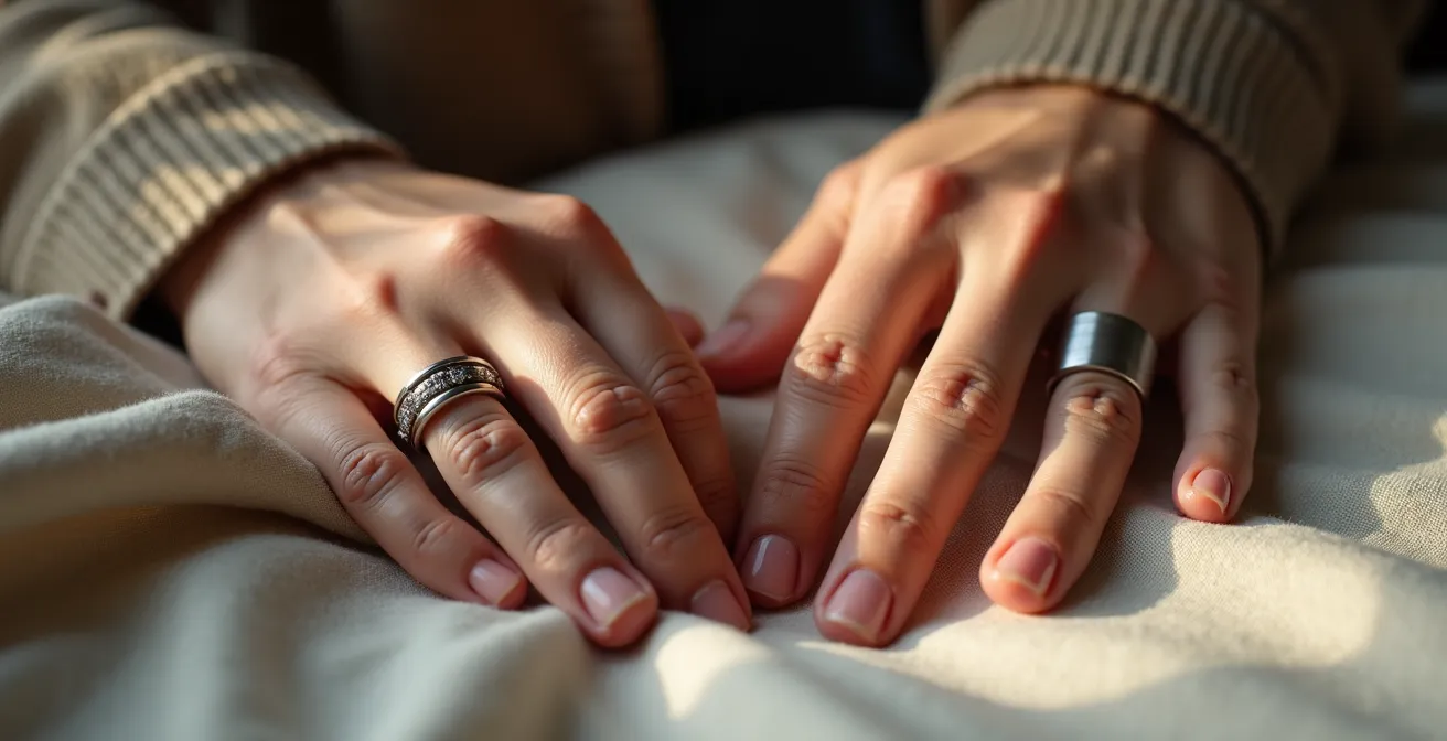 Vergleich von Weißgold- und Platinringen in deutscher Ehering-Tradition