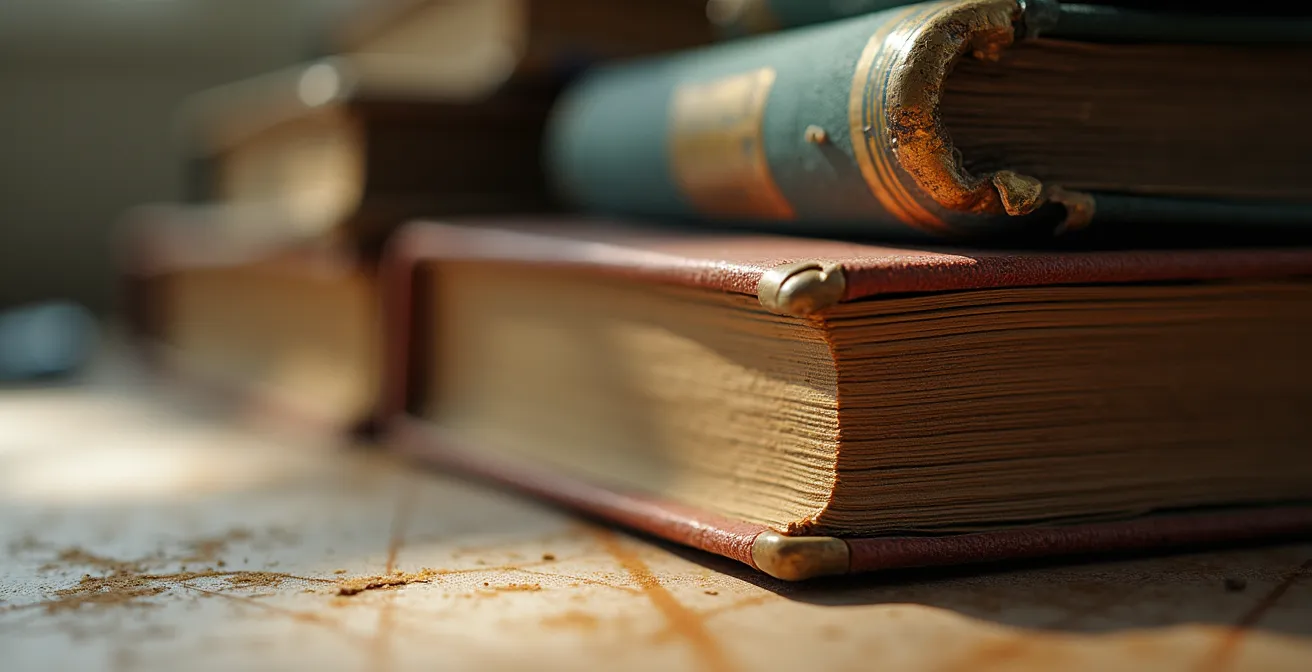 Nahaufnahme verschiedener persönlicher Gegenstände, die Hinweise auf Interessen geben, wie ein abgenutztes Buch und eine alte Kamera